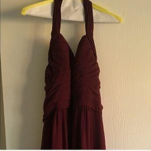 Bill Levkoff Wine Bridesmaid Dress Style 990